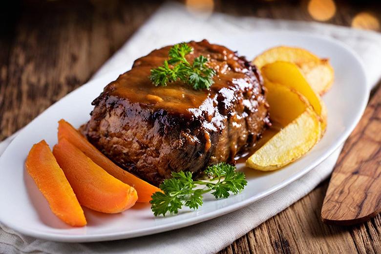 Veganer Seitan-Festagsbraten