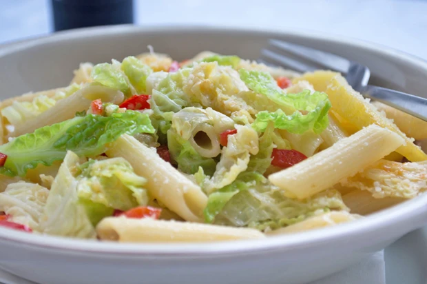 Penne mit Kohl und Erd&auml;pfeln