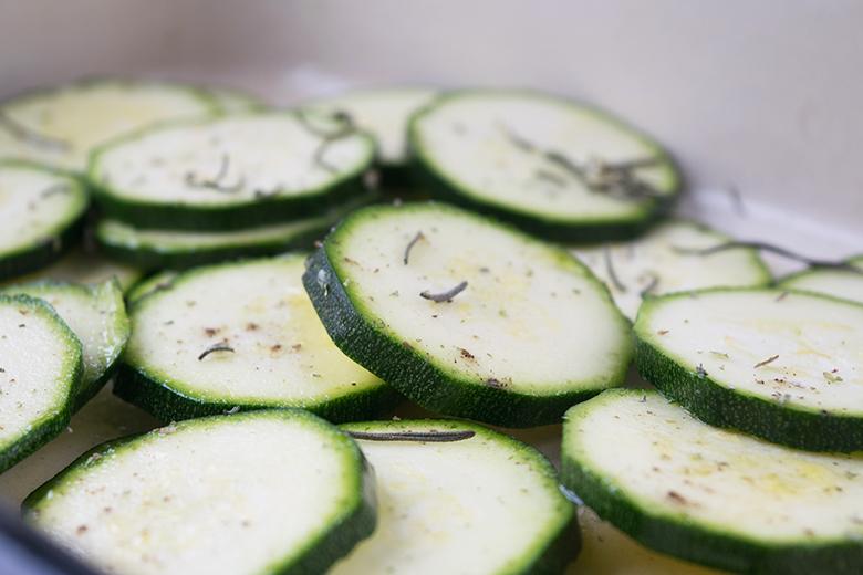 Zucchinigemüse aus dem Ofen