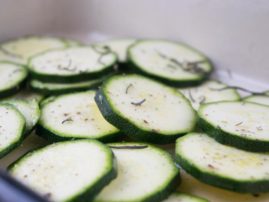 Zucchinigemüse aus dem Ofen