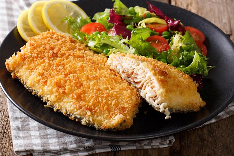 Knuspriges Forellenfilet