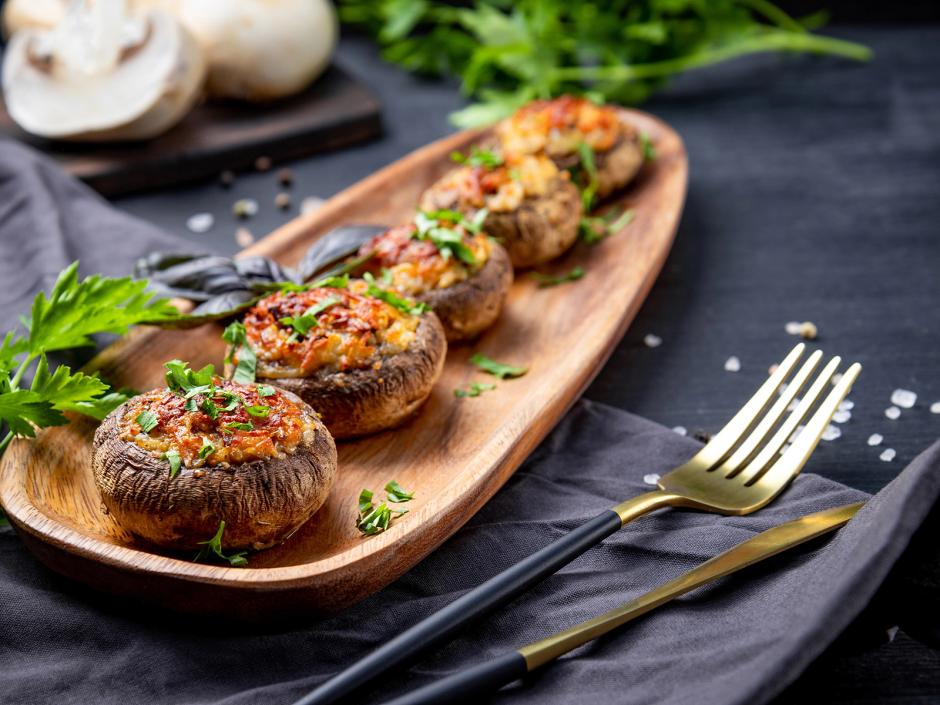 Gefüllte Champignons aus dem Airfryer