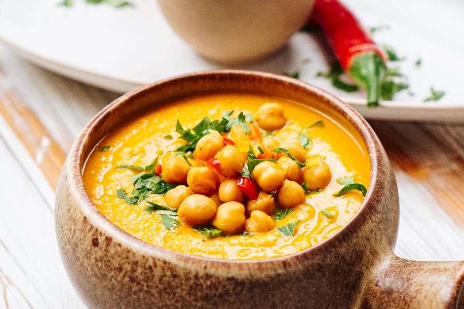 Pikante Kichererbsensuppe