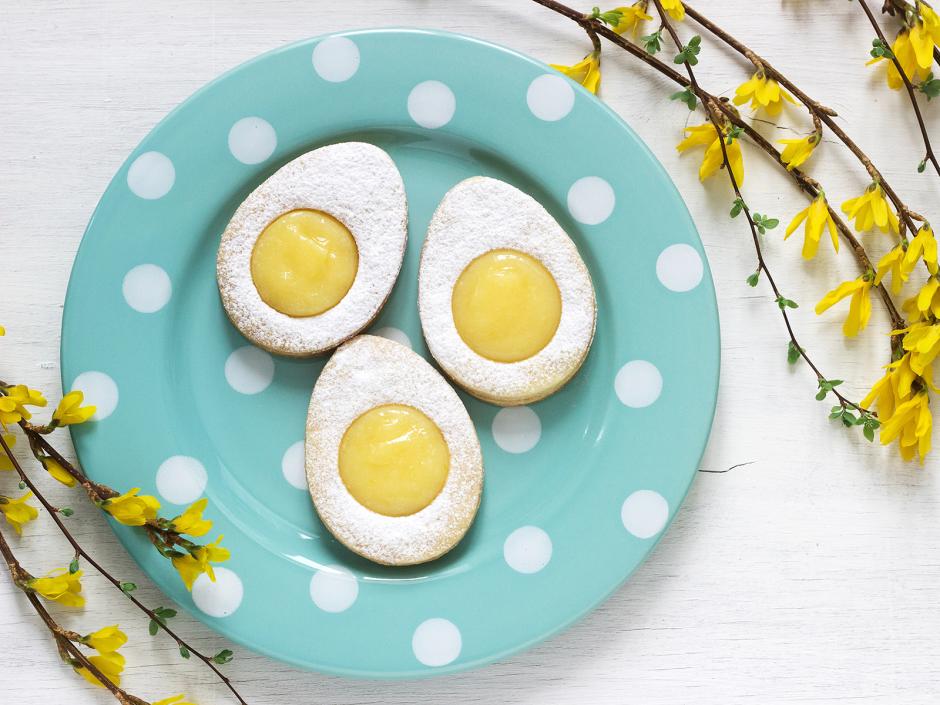 Lemoncurd Osterei Kekse