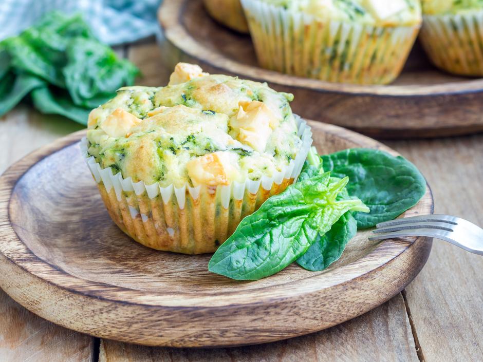Feta-Spinat Muffins
