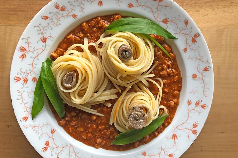 Ragout mit Pasta