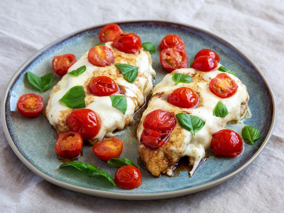 Huhn Caprese aus dem Airfryer