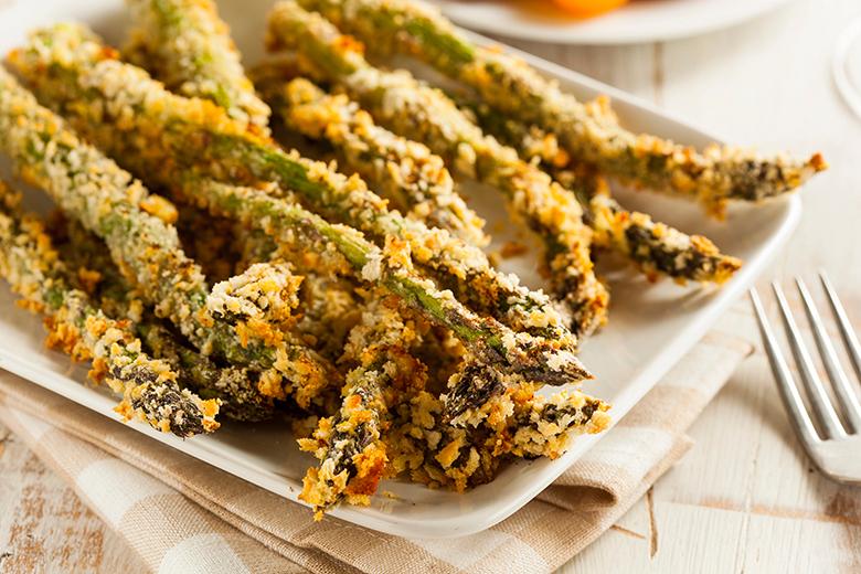 Spargel mit Parmesan-Kruste aus dem Airfryer