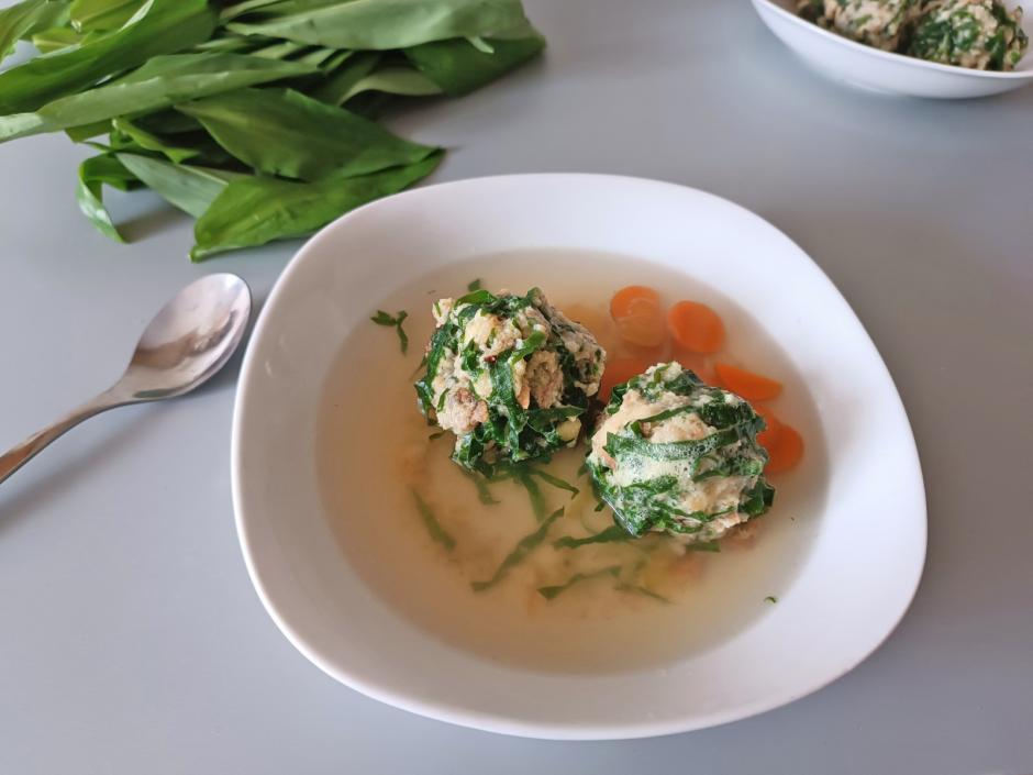 Bärlauch-Grießknödel