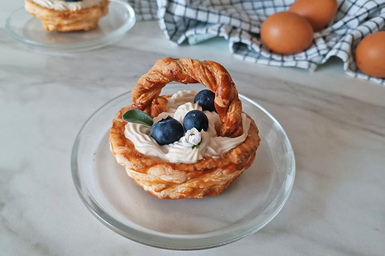 Blätterteig-Osterkörbchen