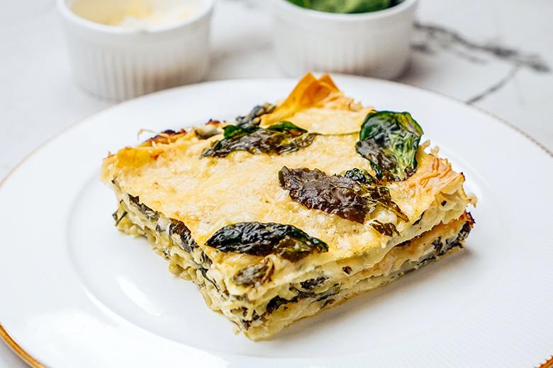Ricotta-Spinat-Lasagne