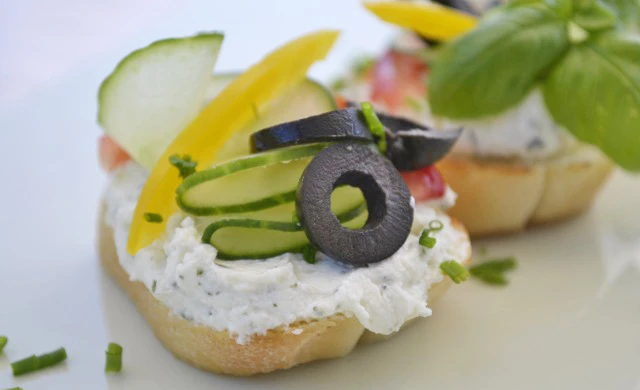 Bruschetta auf griechische Art