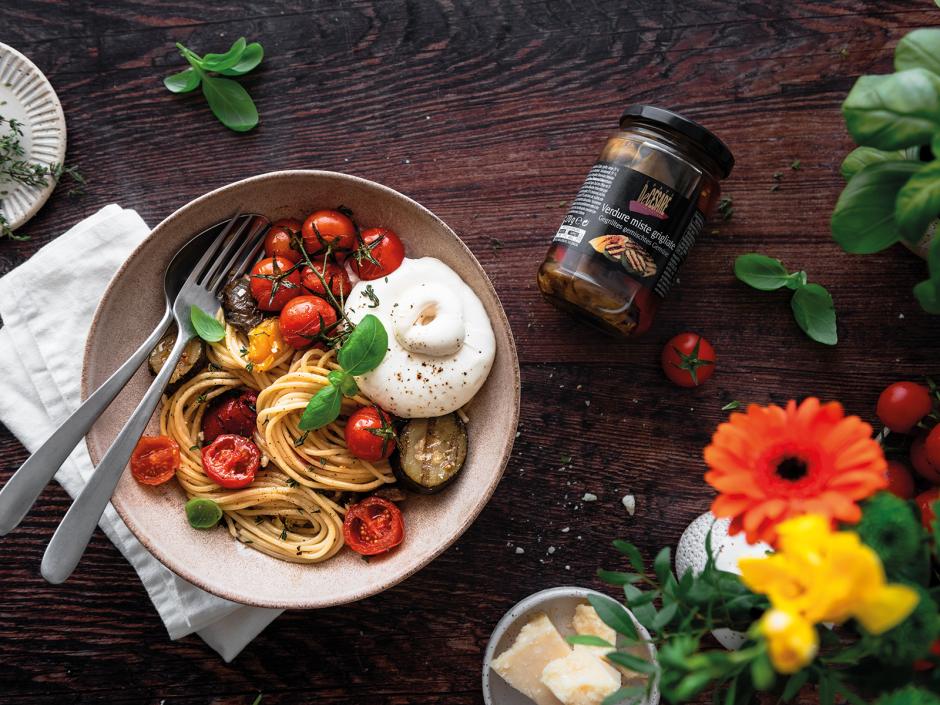 Ofen-Antipasti-Pasta