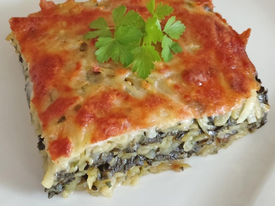 Spinat-Kartoffel Auflauf mit Feta