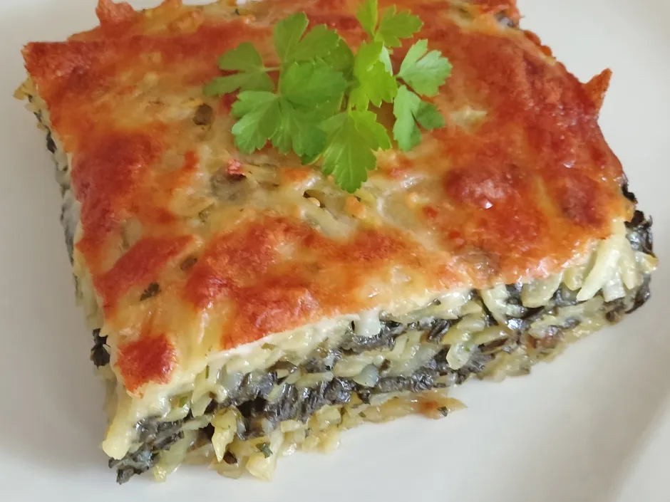 Spinat-Kartoffel Auflauf mit Feta