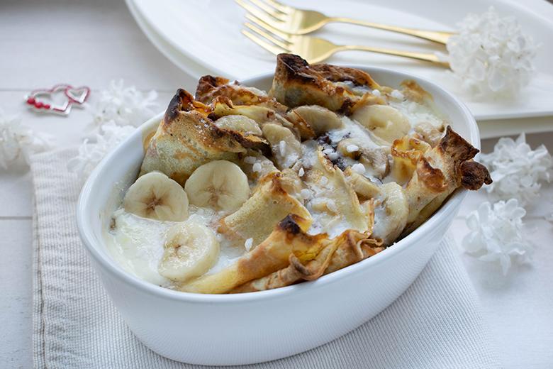 Bananen-Nutella-Auflauf