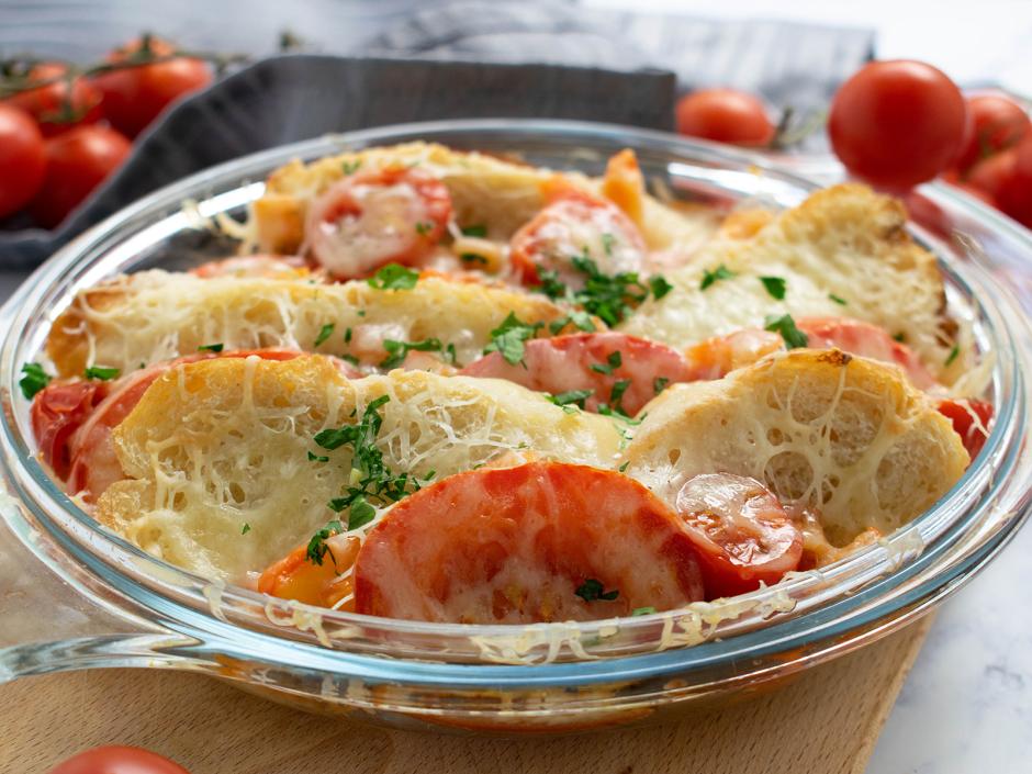 Brot-Tomaten-Auflauf