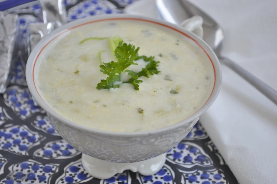 Käsesuppe mit Lauch