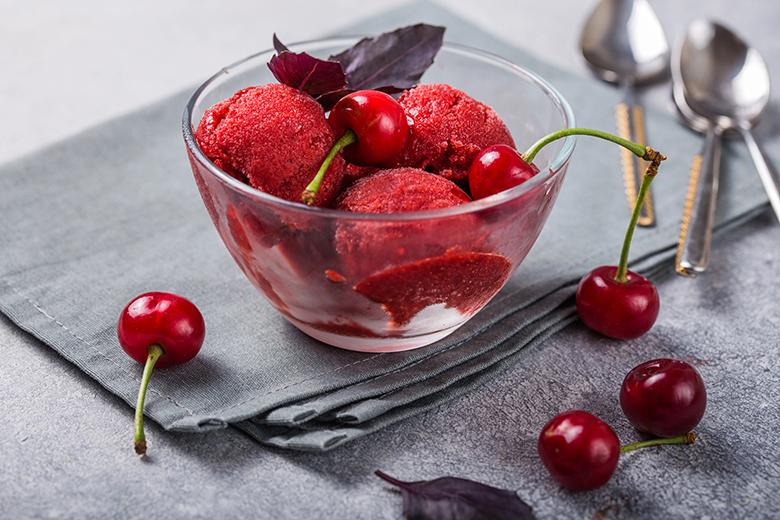 Kirschsorbet