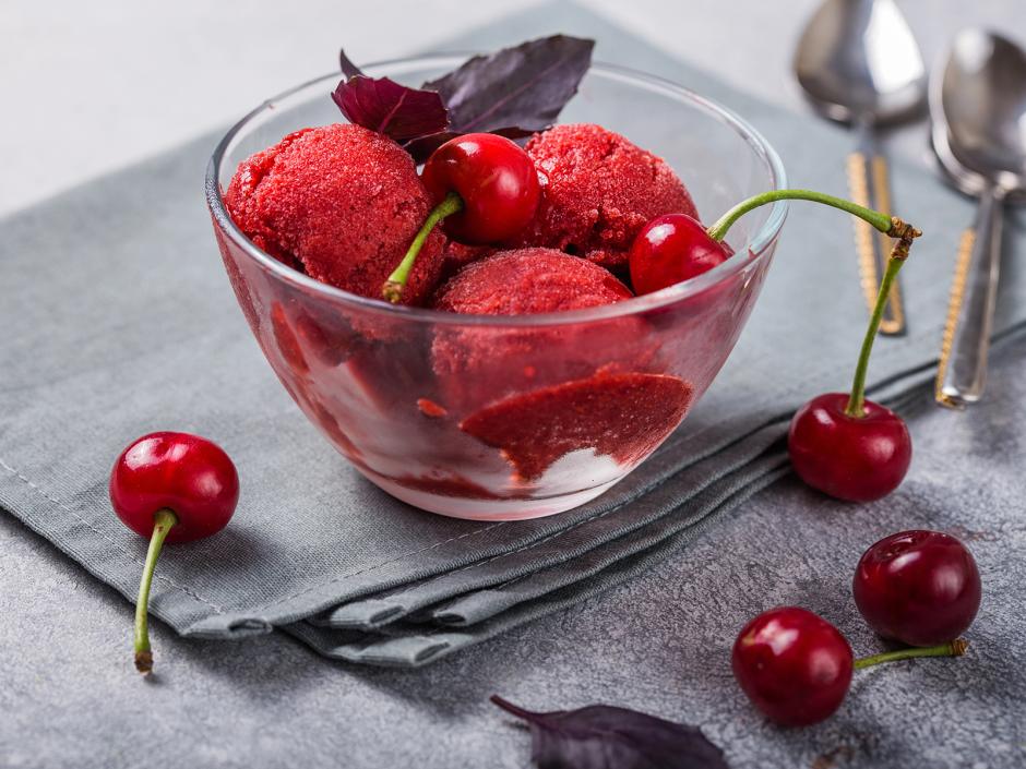 Kirschsorbet