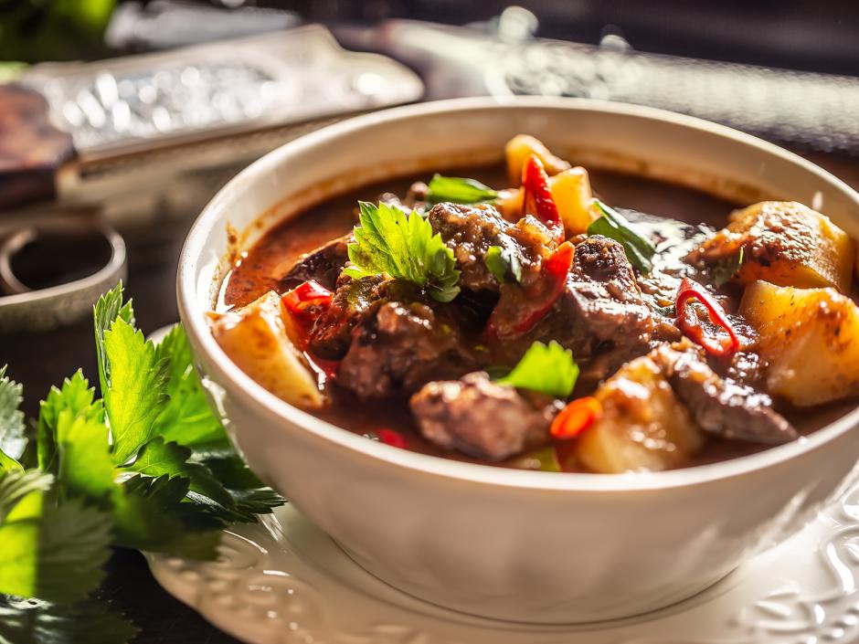 Wildragout mit Gamsfleisch