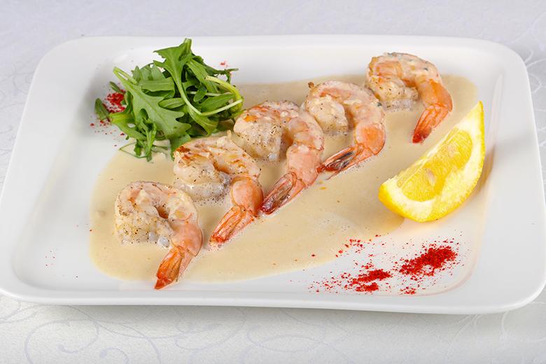 Garnelen in Raki-Sauce
