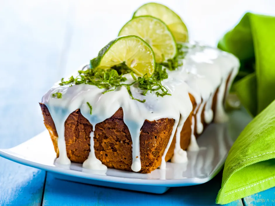 Glasierter Limettenkuchen