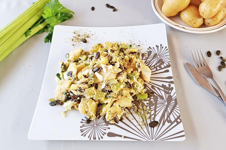 Stangensellerie-Kartoffel-Pfanne