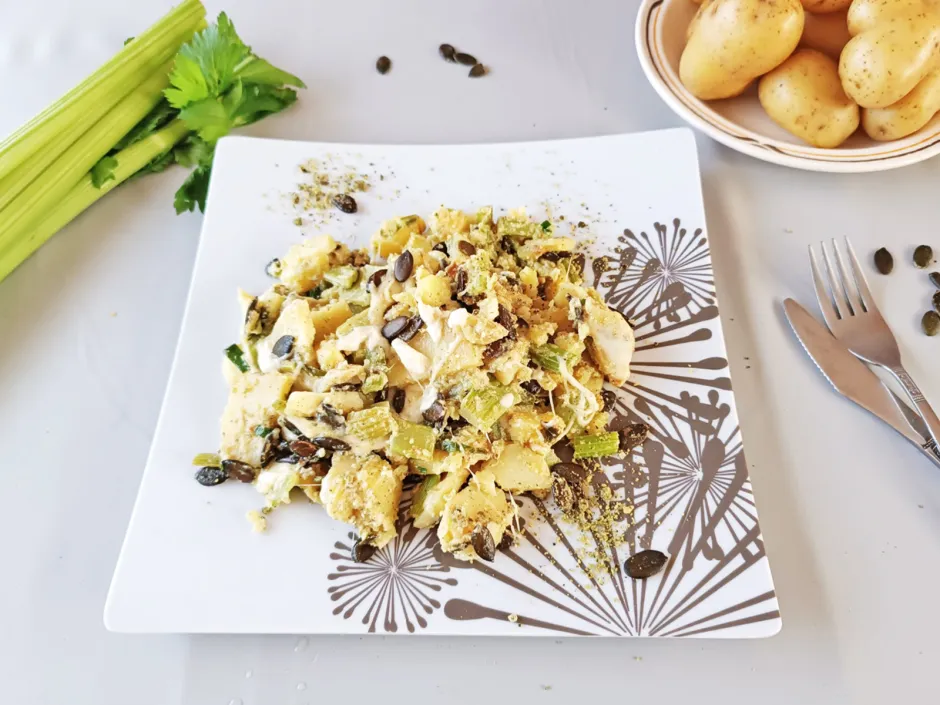 Stangensellerie-Kartoffel-Pfanne