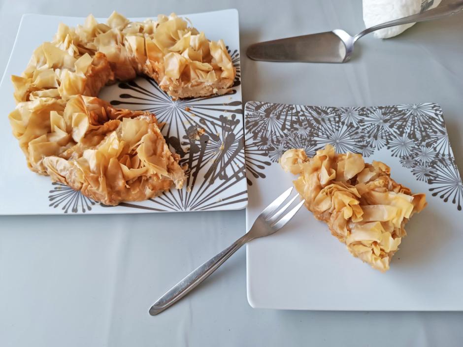 Strudelteig-Topfenpäckchen aus dem Camping-Backofen