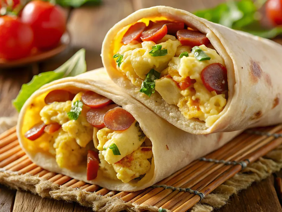 Frühstücks-Burritos mit Rührei