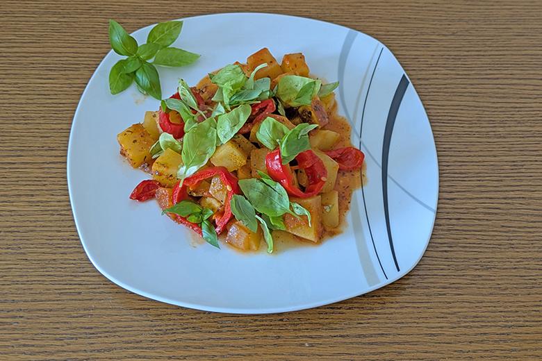 Kürbis-Paprika-Gemüse