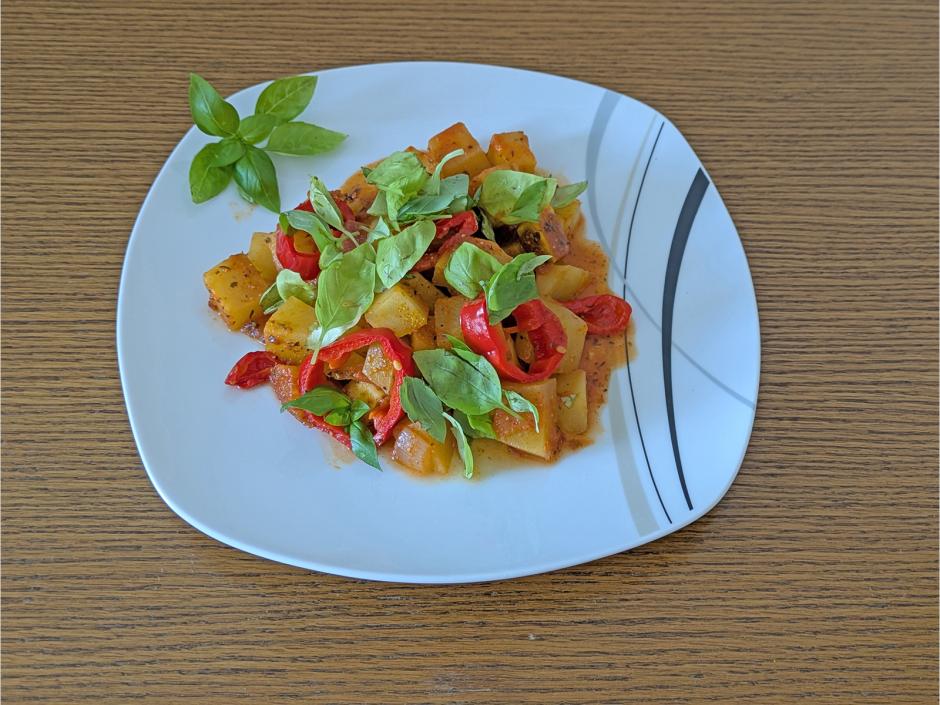 Kürbis-Paprika-Gemüse