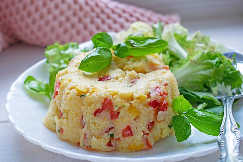 Pikanter Maispudding