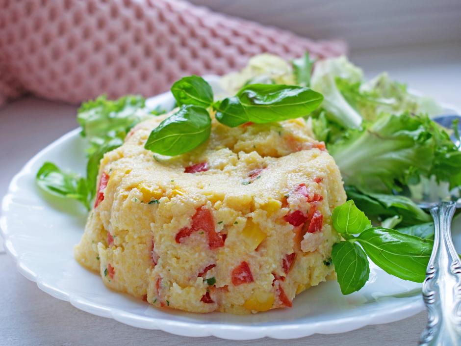 Pikanter Maispudding