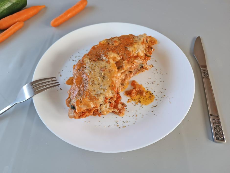 Gemüselasagne aus dem Campingbackofen