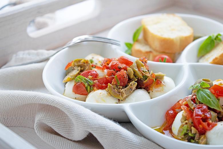 Marinierter Mozzarella
