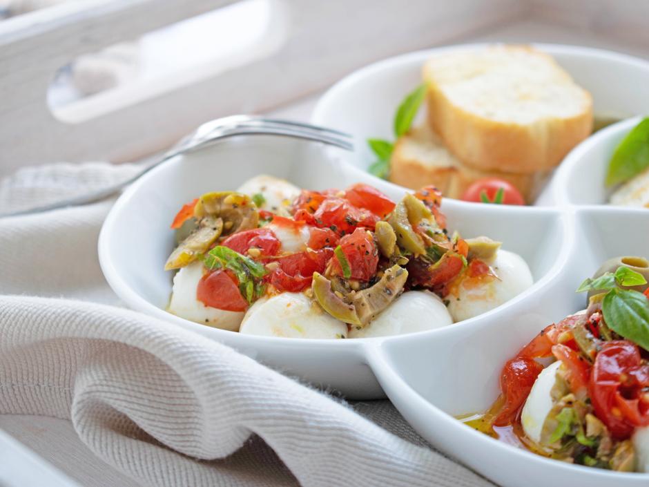 Marinierter Mozzarella