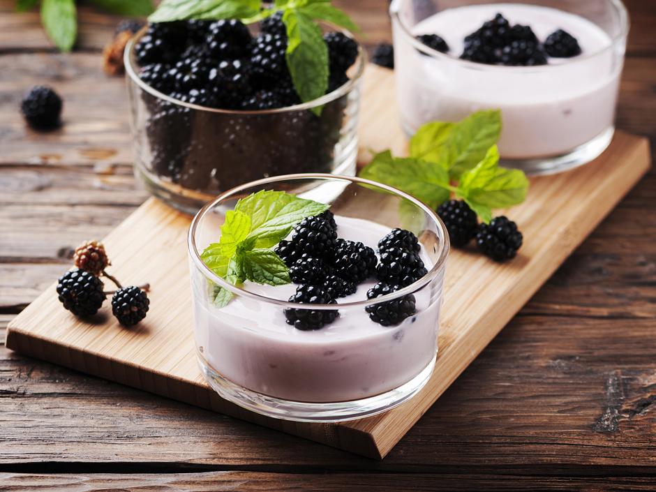Gesundes Brombeer-Joghurt