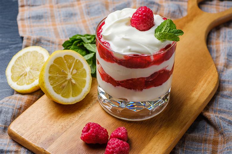 Himbeer mit Mascarponecreme