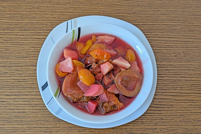 Zwetschkenkompott mit Äpfel und Kriecherl