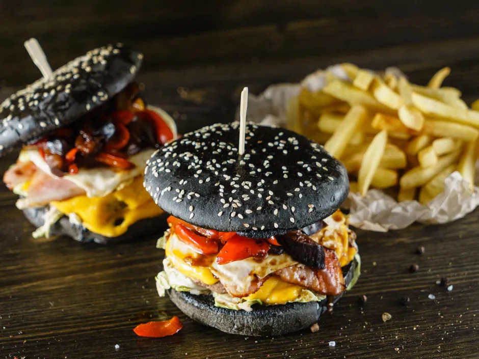 Dunkle Burger-Buns