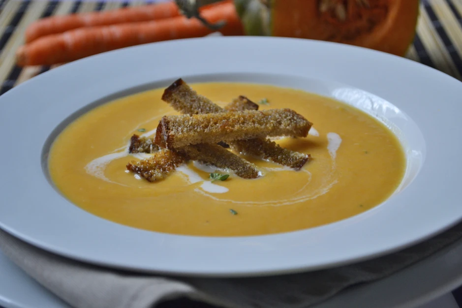 Kürbis-Karottensuppe