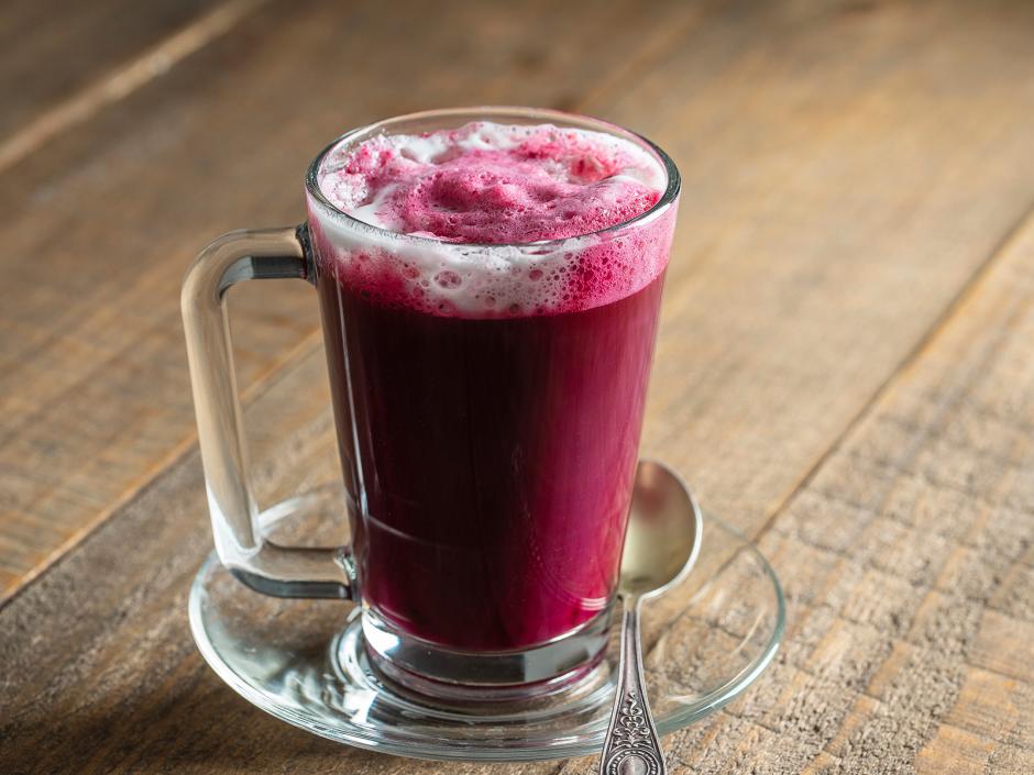 Rote-Rüben-Vanille-Latte