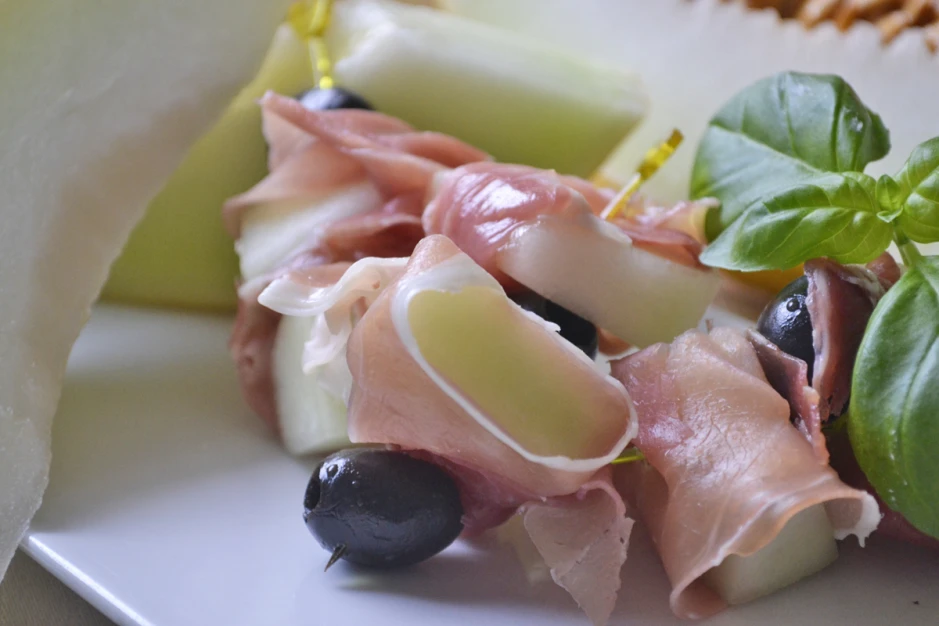 Melonen-Schinken-Spie&szlig;chen