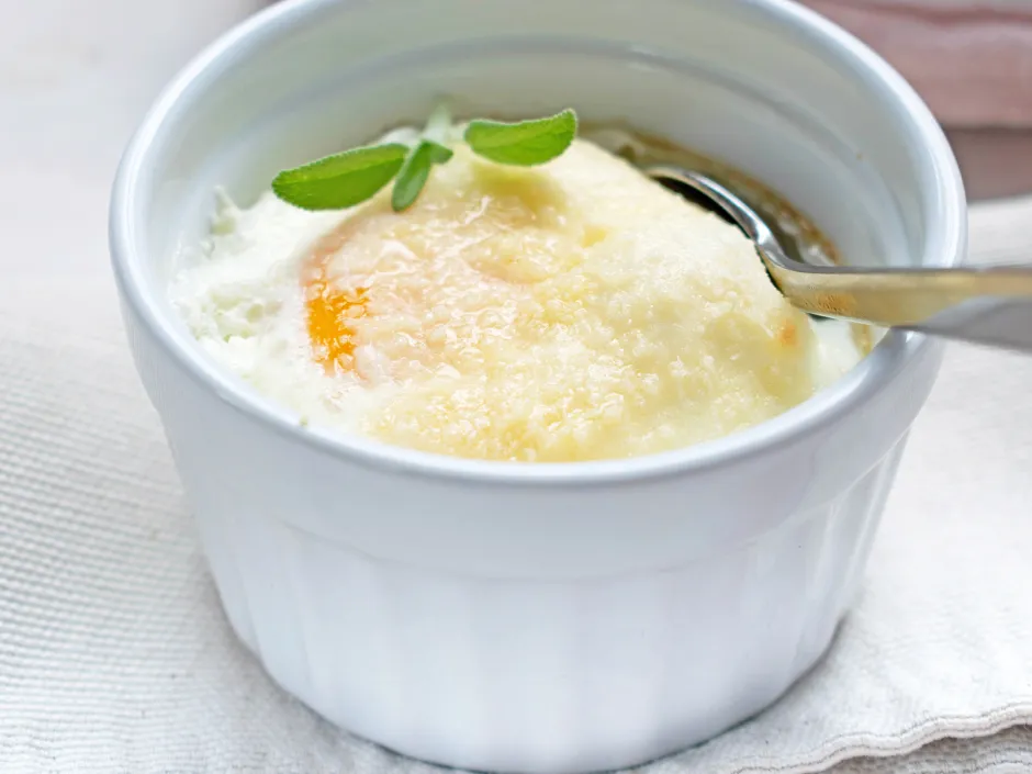 Spiegeleier mit Parmesan