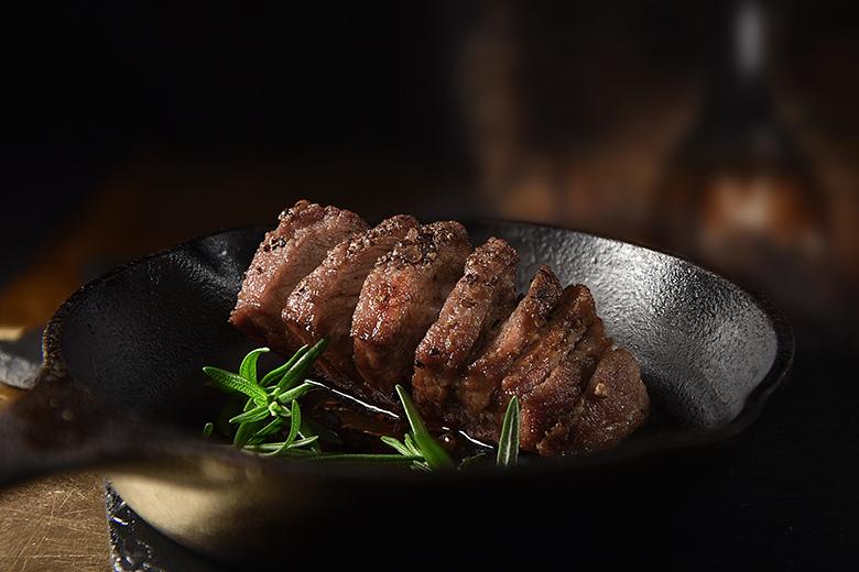 Gebratenes Wildschweinfilet