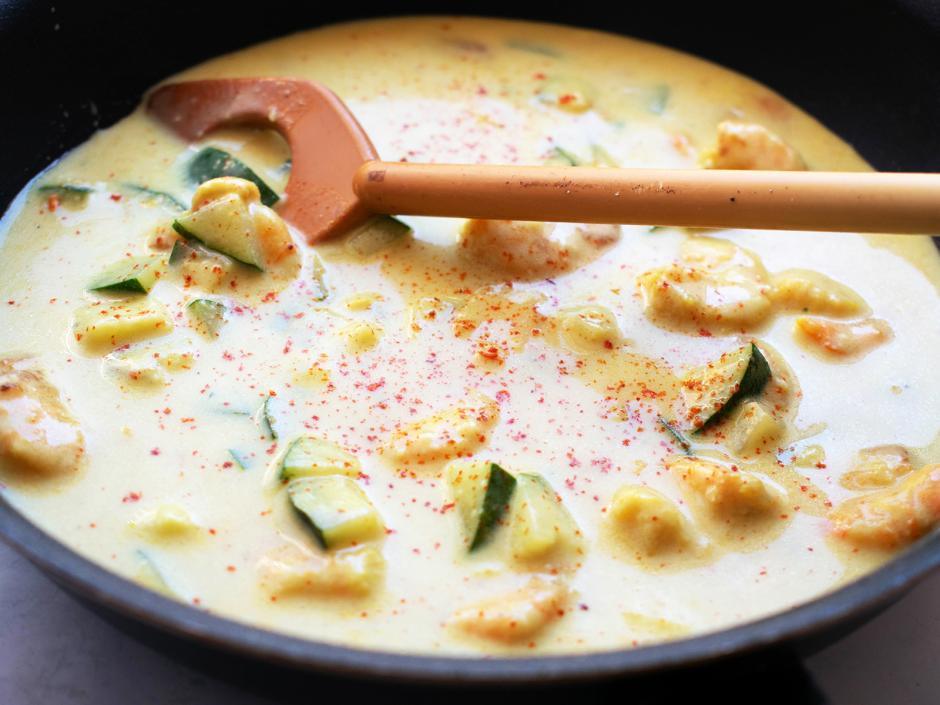 Scharfes Garnelencurry