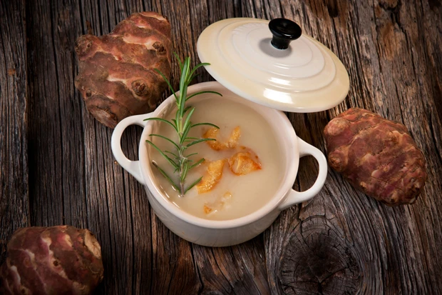 Würzige Topinambur Suppe