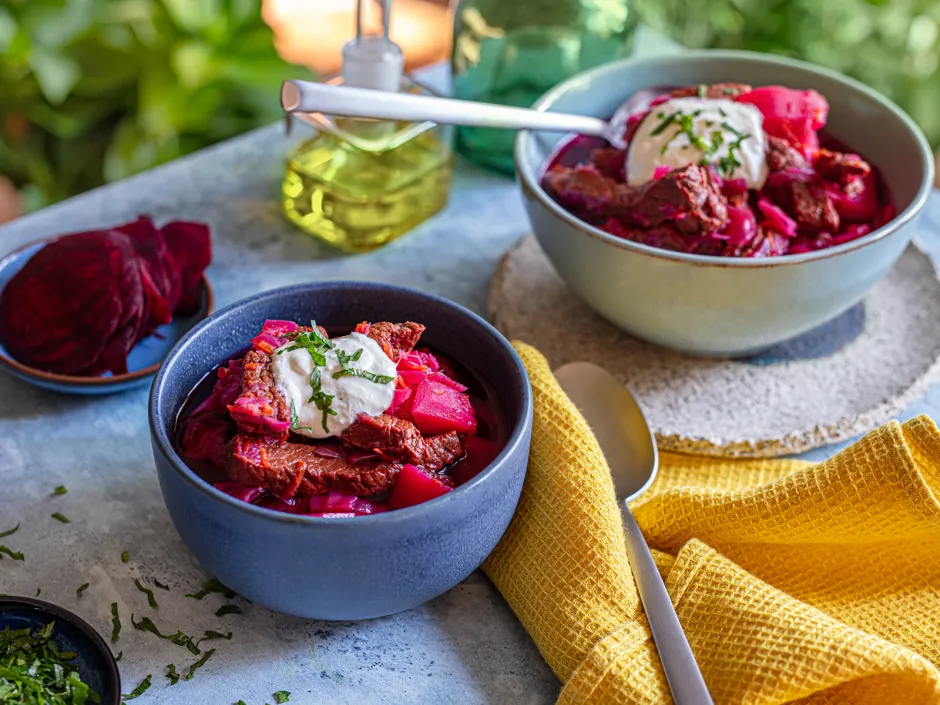 Heimisches Borschtsch mit Vegeta